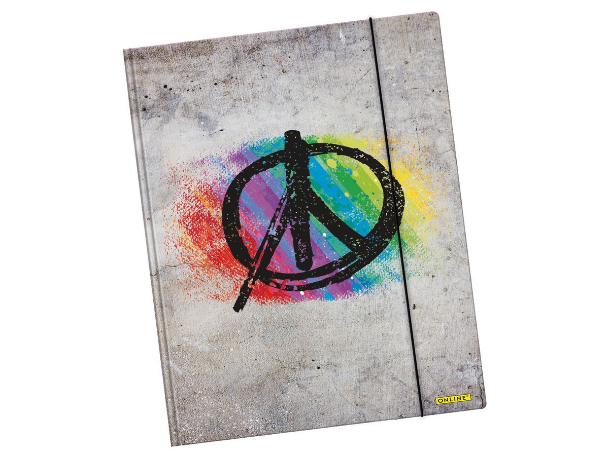 ONLINE Cartella elastici A3 07932/6 Peace (4014421079329)