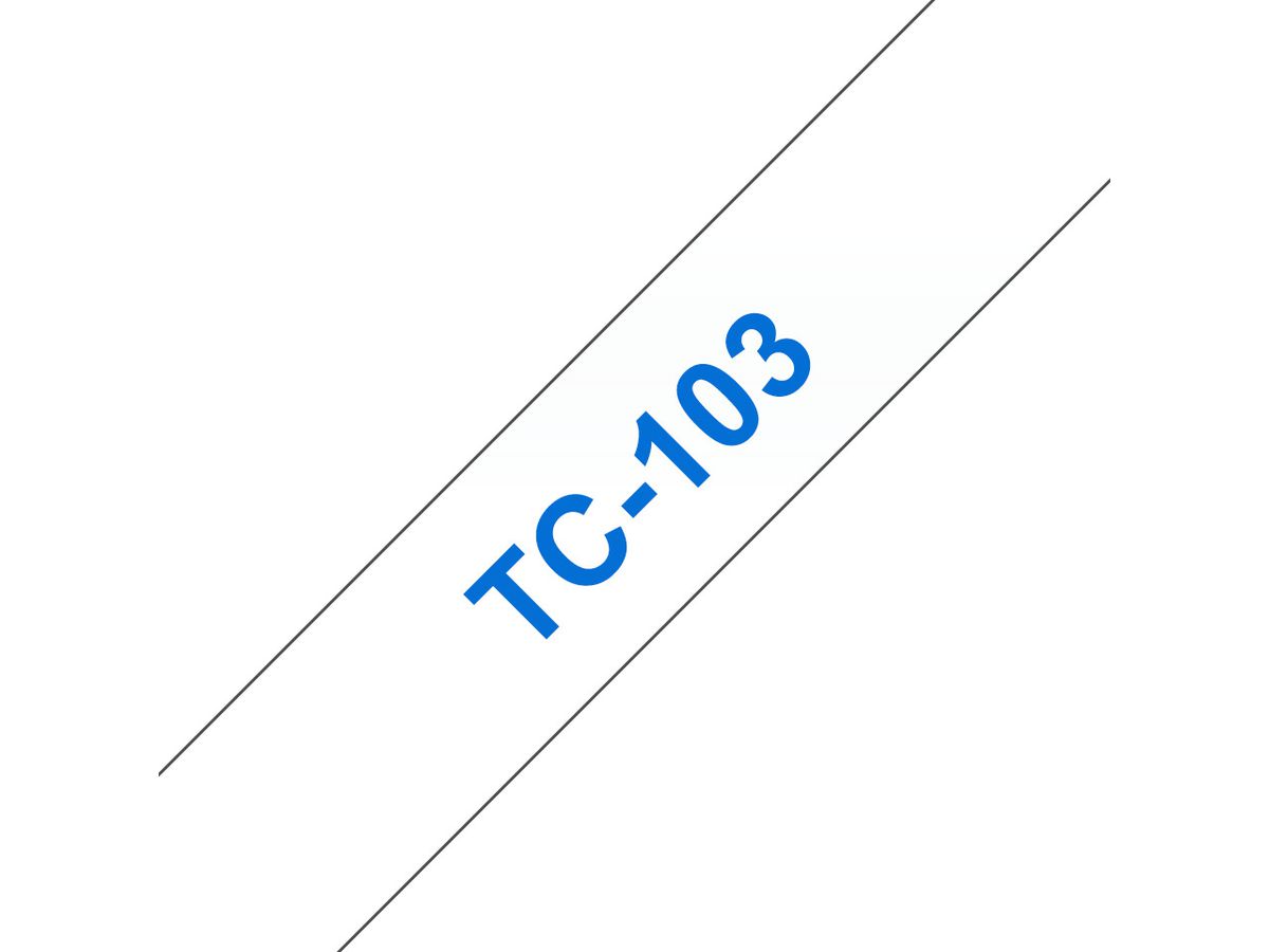 PTOUCH Ruban, laminé bleu/transp. TC-103 PT-3000 12 mm (4977766050500)