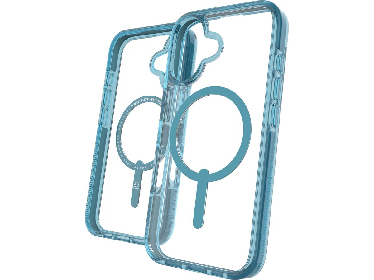 ZAGG Santa Cruz Cases Snap Apple 702315058 iPhone 16,Retro Blue (0840390318947)