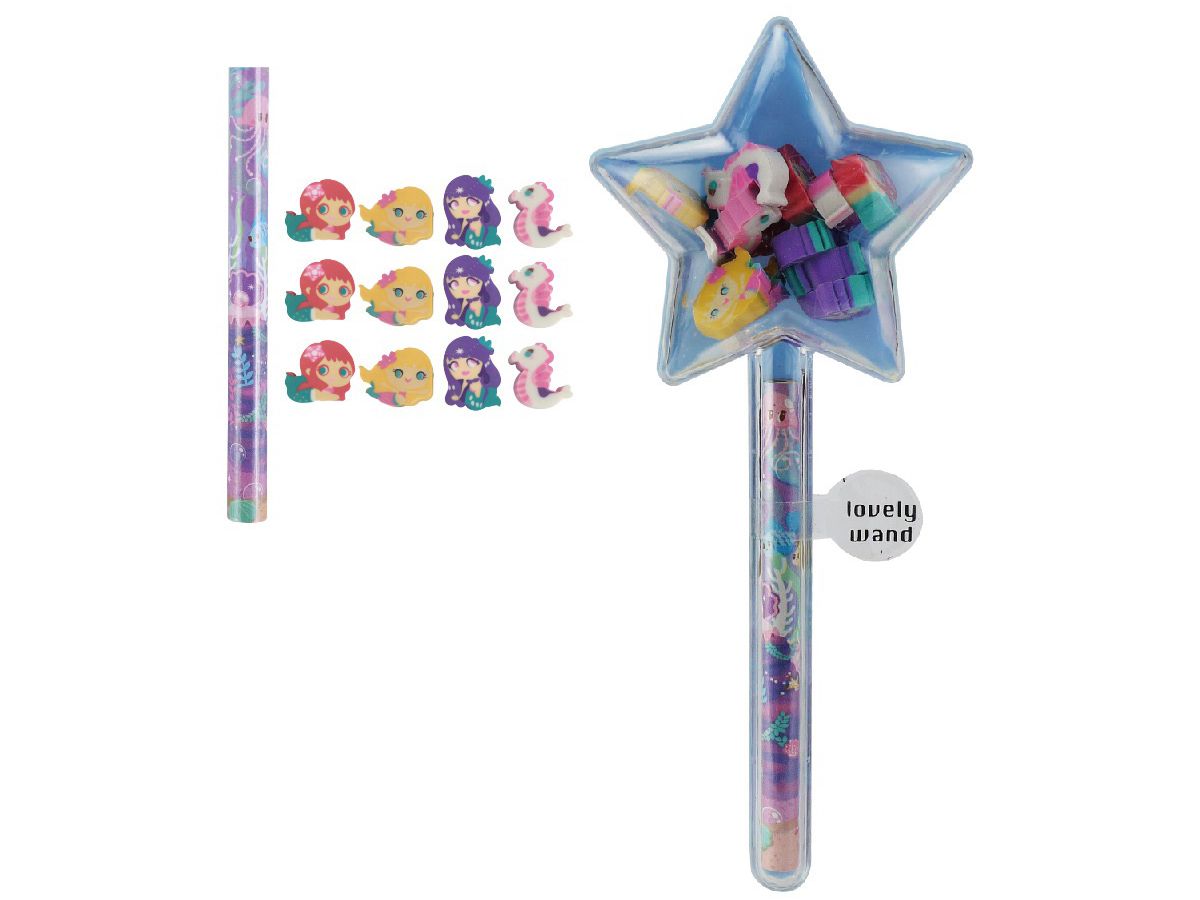 ROOST Bleistift m. Radiergummi HSST-067 Meerjungfrau (7613058036674)