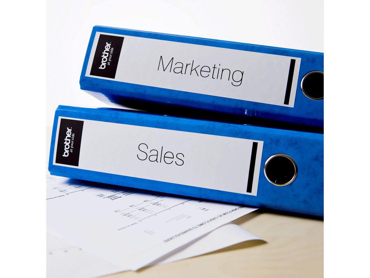 PTOUCH Endlos-Etiketten 62mmx30.48m DK-22205 QL-500/550 Papier Rolle (4977766628198)