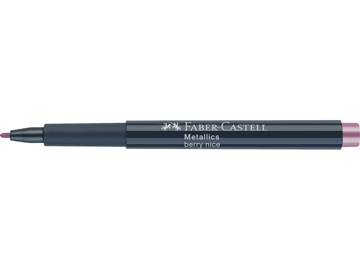 FABER-CASTELL Metallic Marker 1.5mm 160790 berry nice (4005401607908)