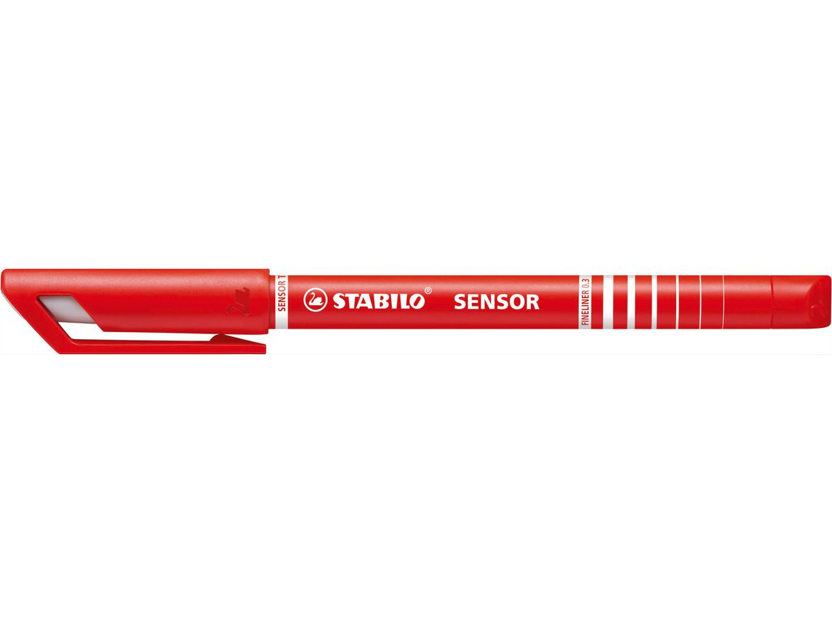STABILO Fineliner sensor 0,3mm(F) 189/40 rosso (4006381114172)