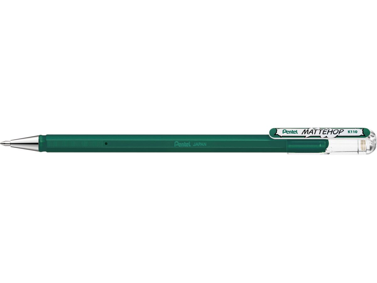 PENTEL Rollerball Mattehop 0.5mm K110-VD2X vert foncé (0884851110923)