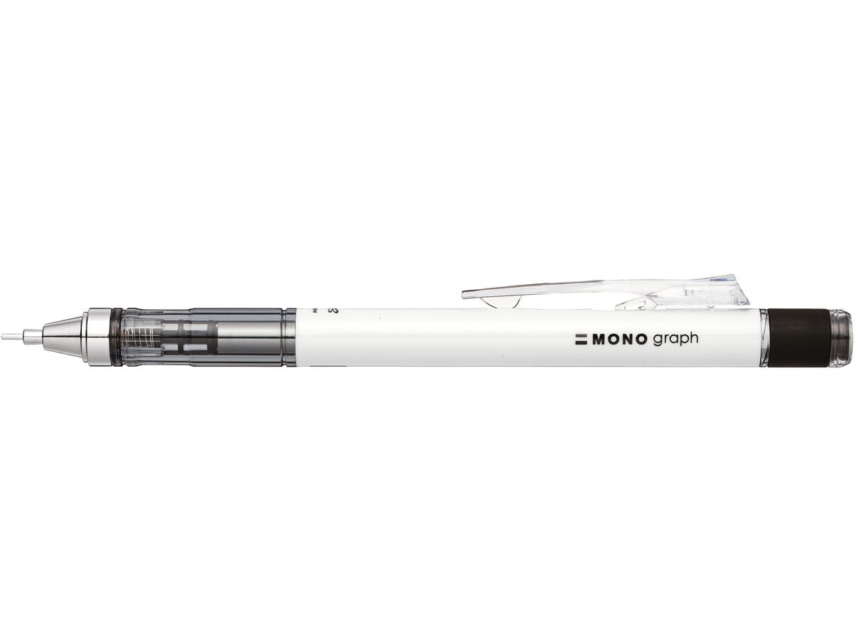 TOMBOW Porte-mine 0.7mm SH-MG23-R7 MONOgraph, blanc (4901991545883)