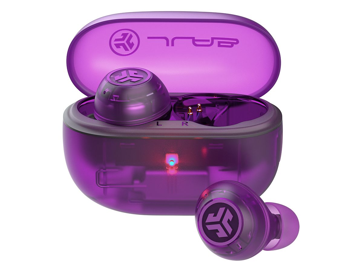 JLAB Go Pop ANC Earbuds IEUEBGOANCRTRAPUR124 True Wirel.Transparent Purple (0810119072962)