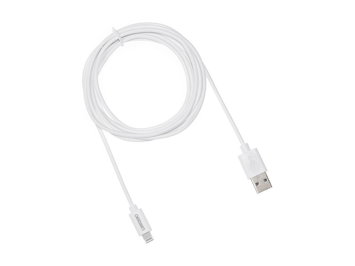 LINK2GO USB-A to Lightining Cable 2m SY1000KWB MFI (7613058033444)