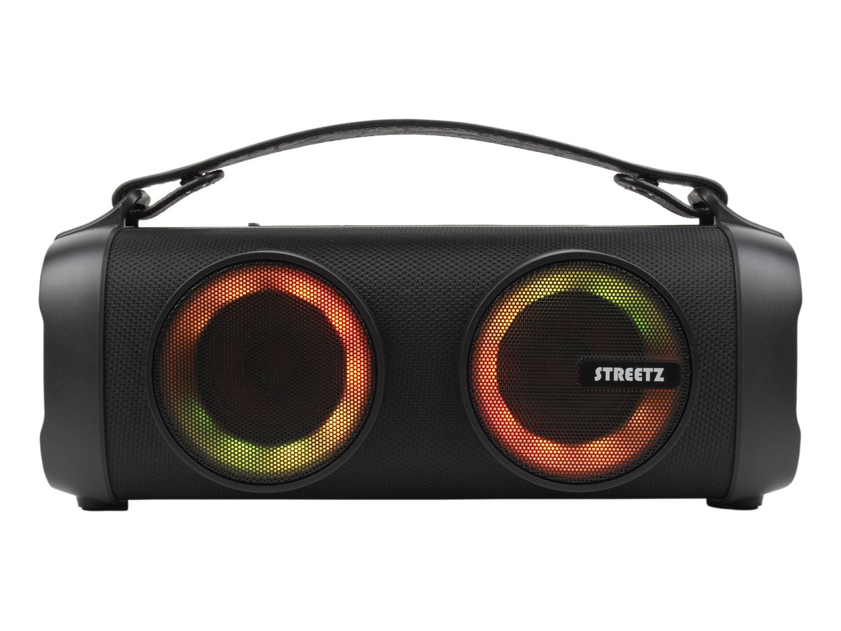 STREETZ BT Boombox 2x4 W CMB-100 Black,AUX,USB flash,LED (7333048057464)