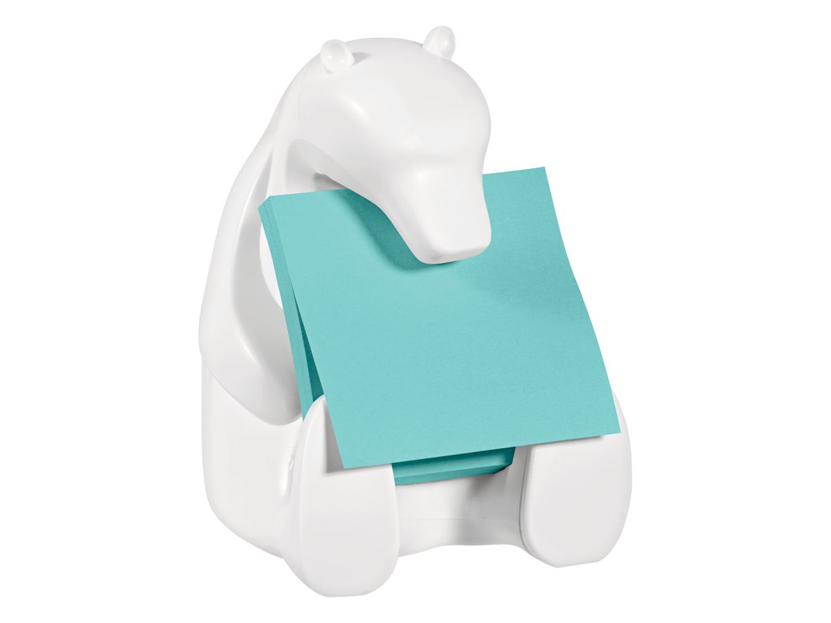 POST-IT Z-Notes Bear Dispenser 76x76mm BEAR-330 aquawave (8887862041899)