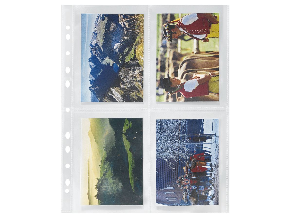 HWB Foto-Zeigetaschen 120my A4 03606.01 für Fotos 10x15cm 10 Stück (7610775090538)