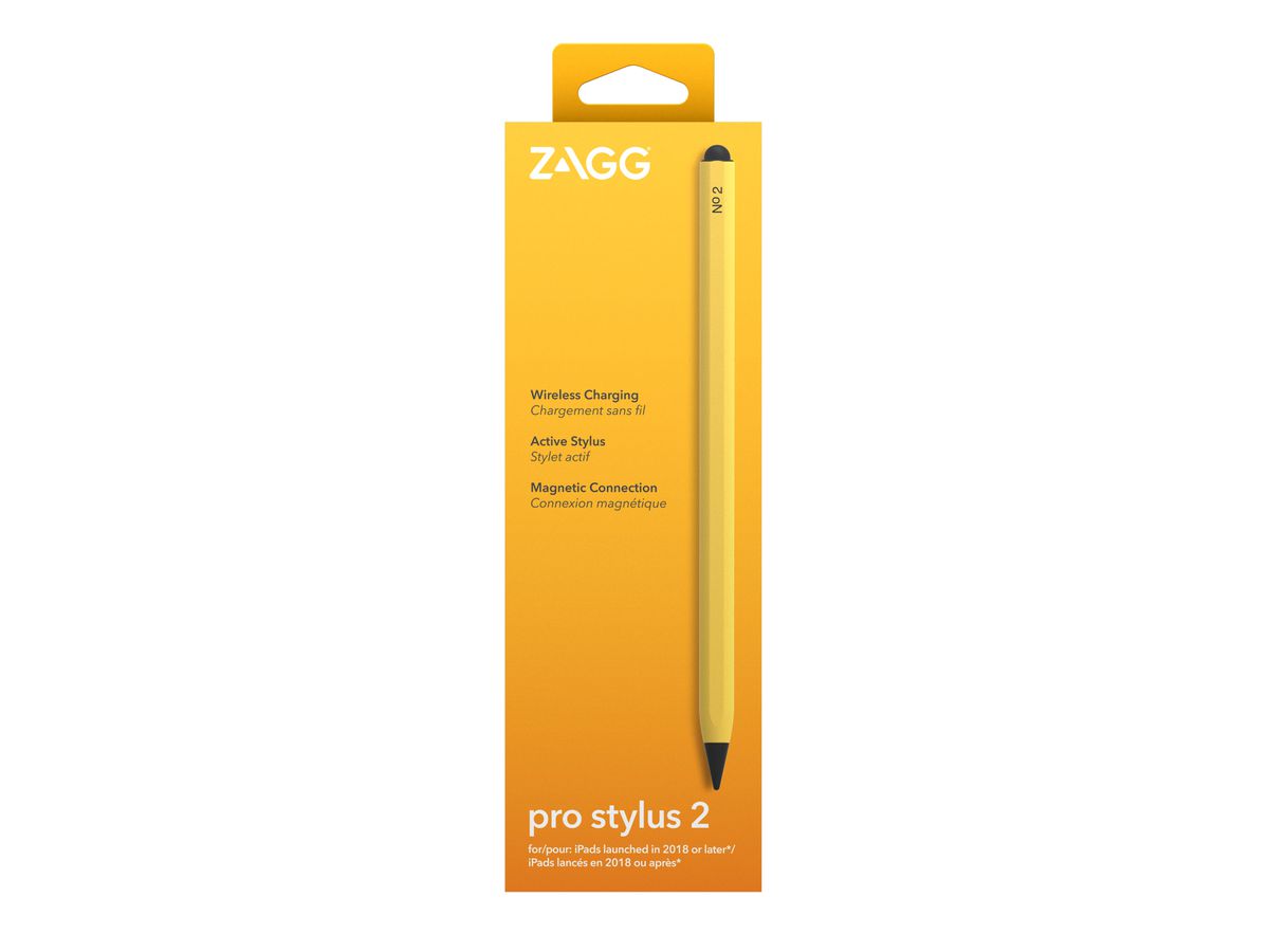ZAGG Pro Stylus 2 for iPad Yellow 109912137 Wireless Charging (0840056188600)