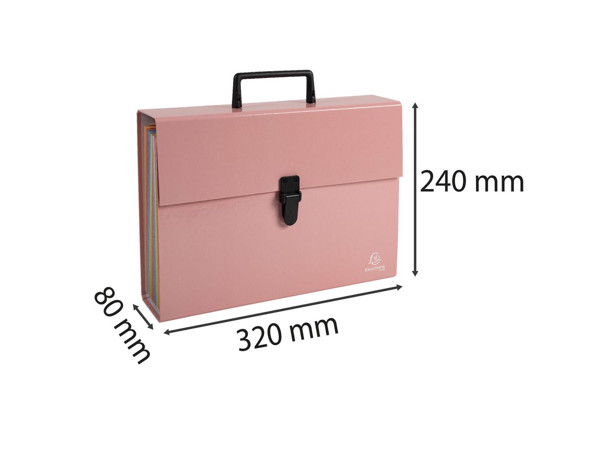 EXACOMPTA Dossier à comp. Aquarel A4 56767E coral 18 pcs (3130630567677)