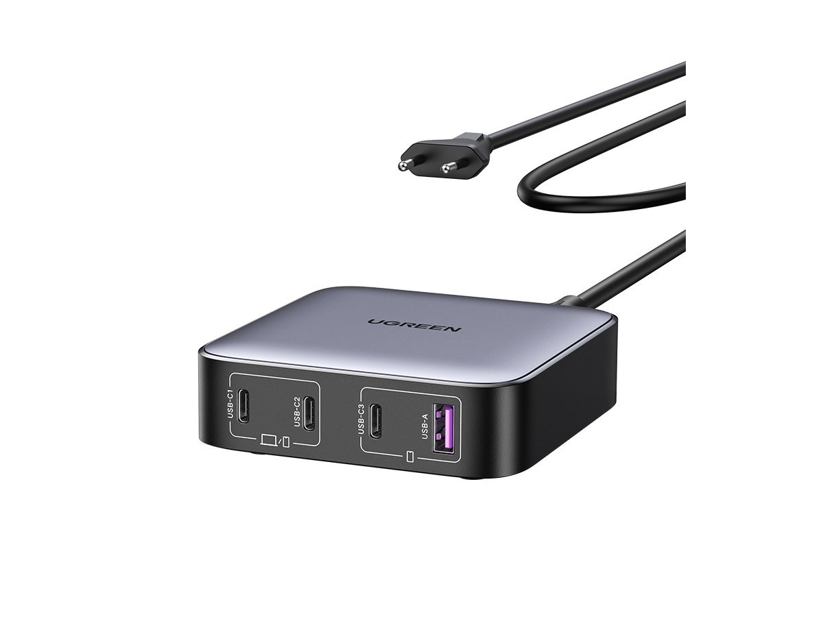 UGREEN USB Desktopcharger Nexode 90928 100W,1xUSB-A+3xUSB-C,Black (6957303899289)