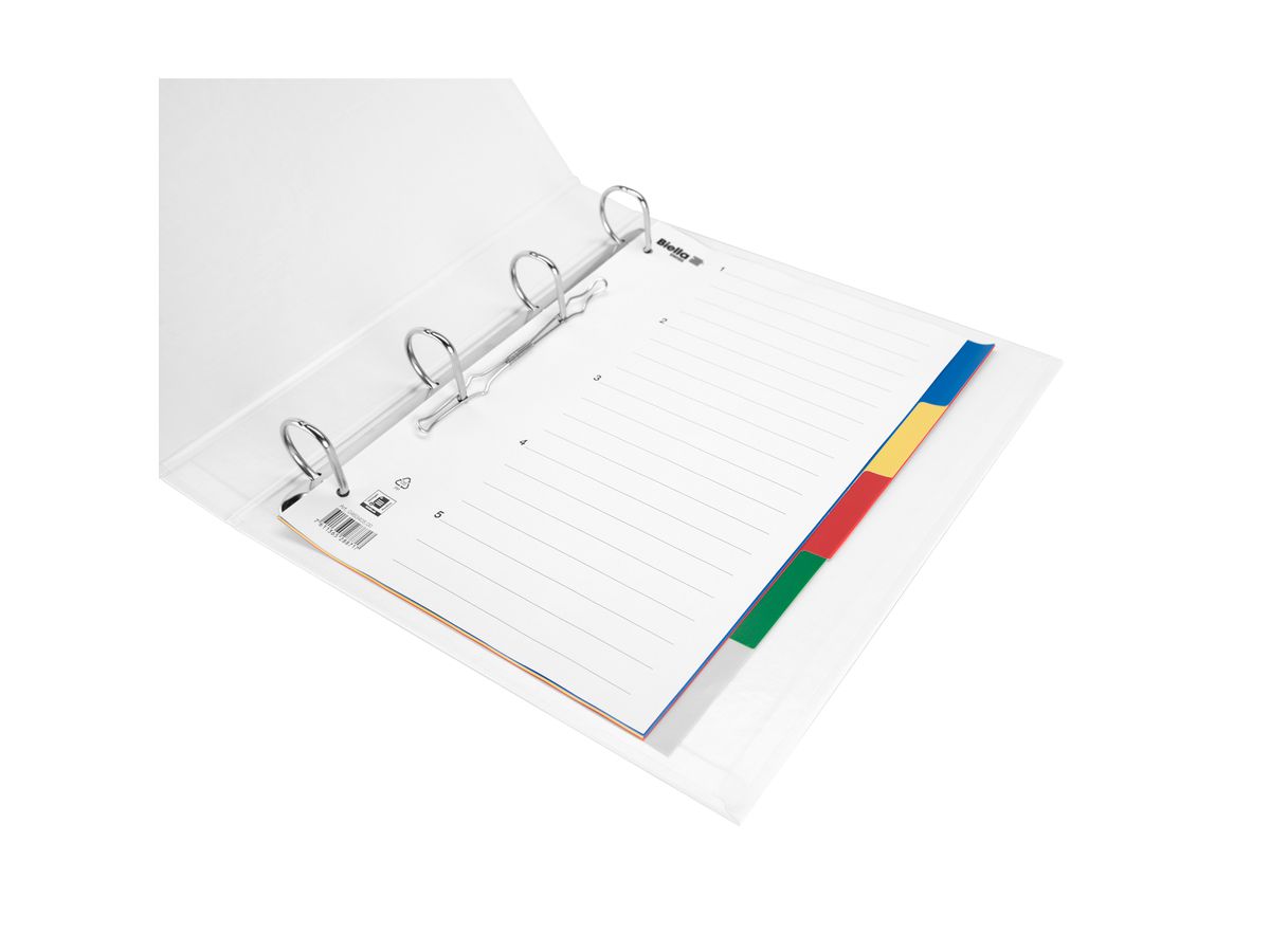 BIELLA Registro PP A4 46340500U colorado 5 pzi. (7611365288717)