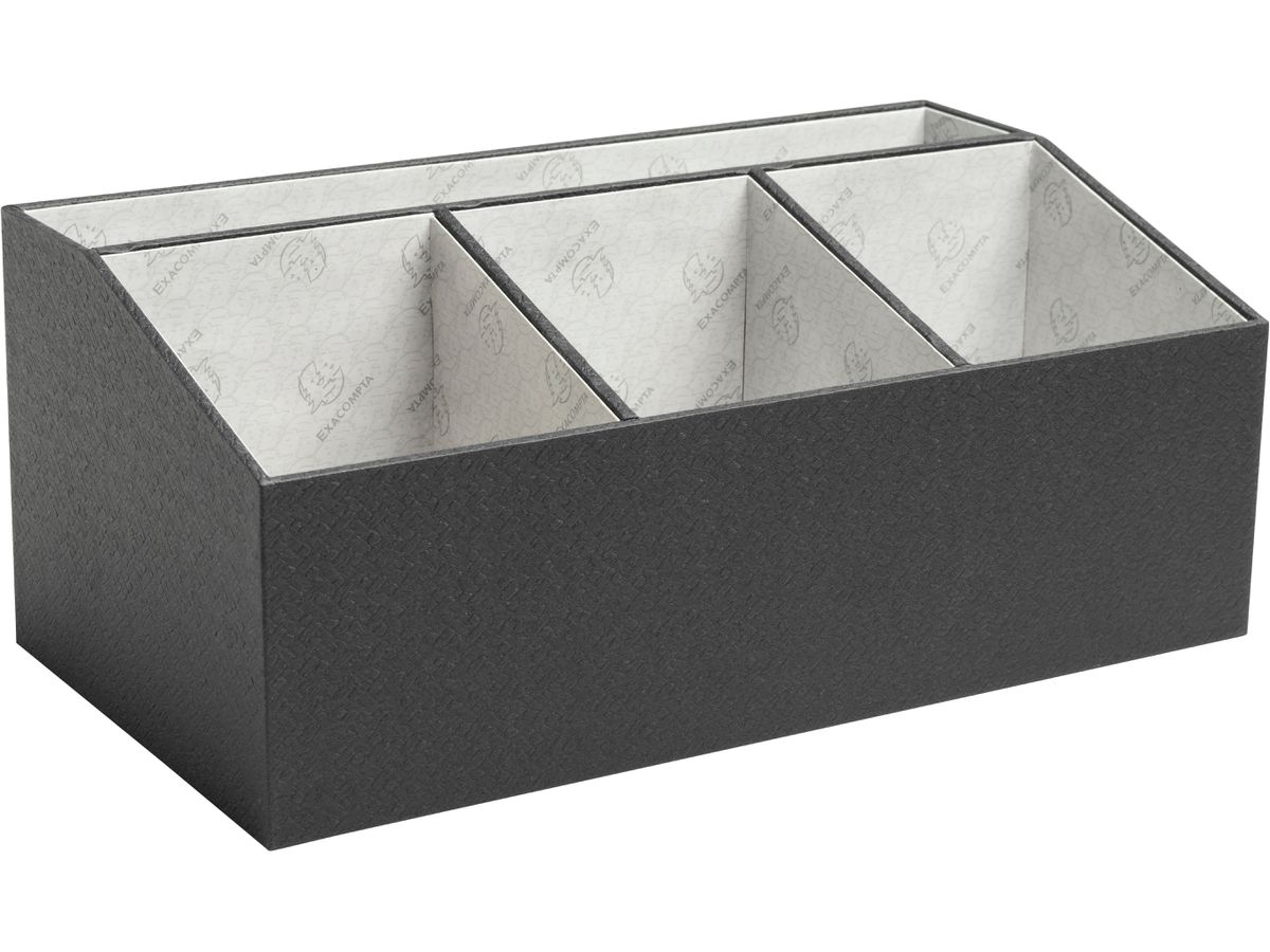EXACOMPTA Pultorganisator OfficeByMe 68601E 4 Fächer, schwarz (3130630686019)