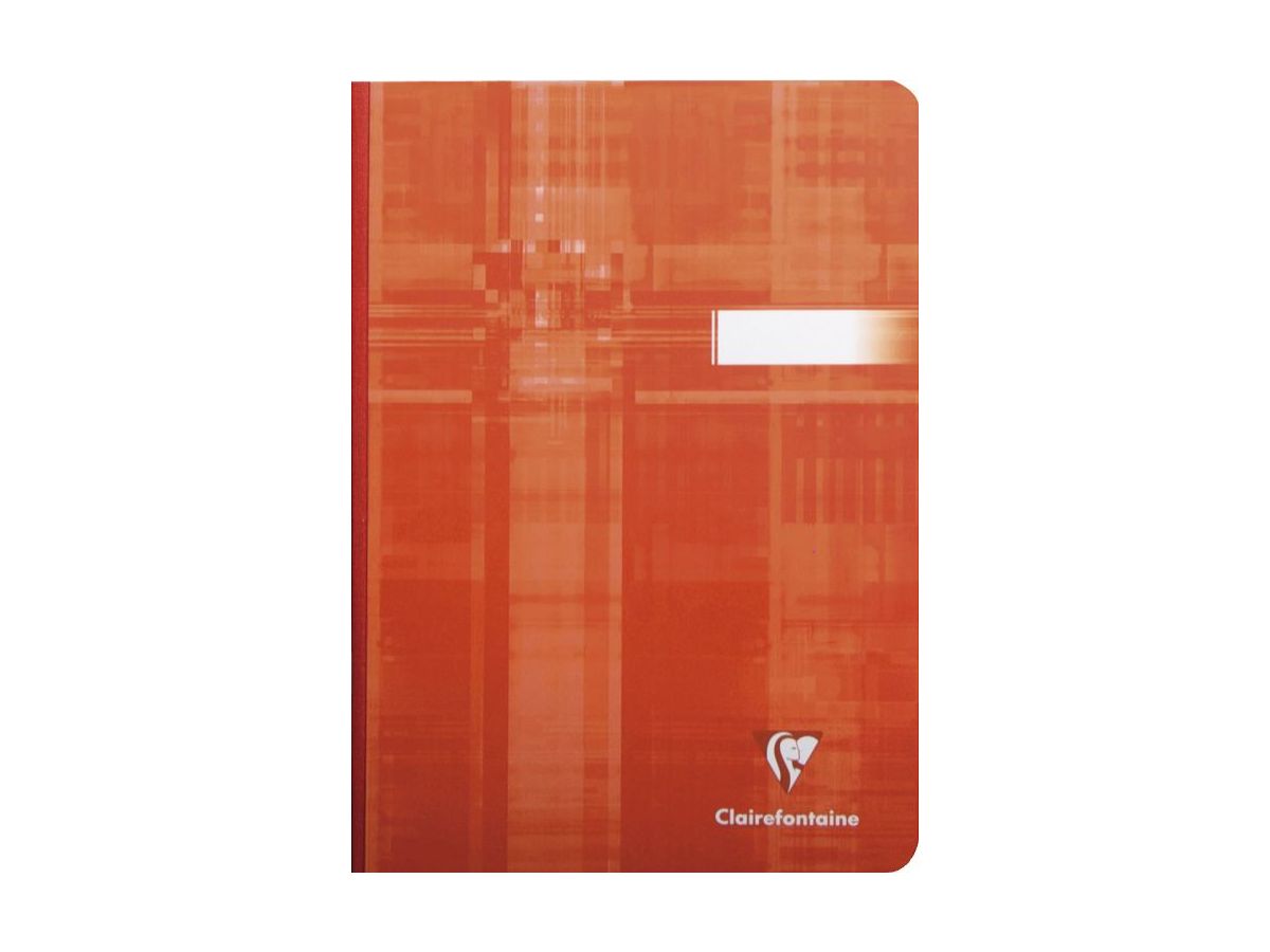 CLAIREFONTAINE Dos Toile Cahier A5 69546 ligné 96 feuilles (3329680695465)