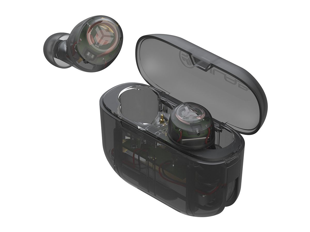 JLAB Go Pop+ Earbuds IEUEBGAIRPOPRCLR124 True Wireless, Clear (0810119070517)