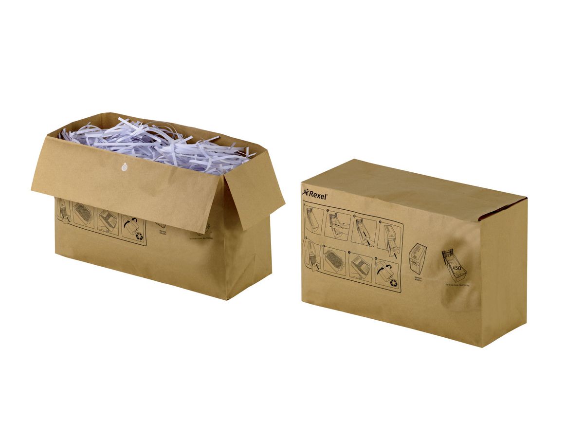 REXEL Abfallsack Recycelbar 34lt 2105901 braun 50 Stück (5028252450331)