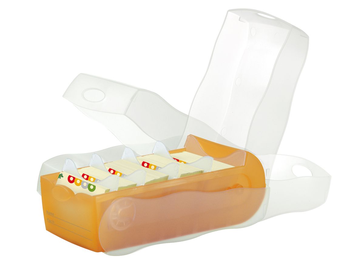 HAN Karteibox Croco A7 997-613 orange 12.1x8.5x24.6cm (4012473997011)