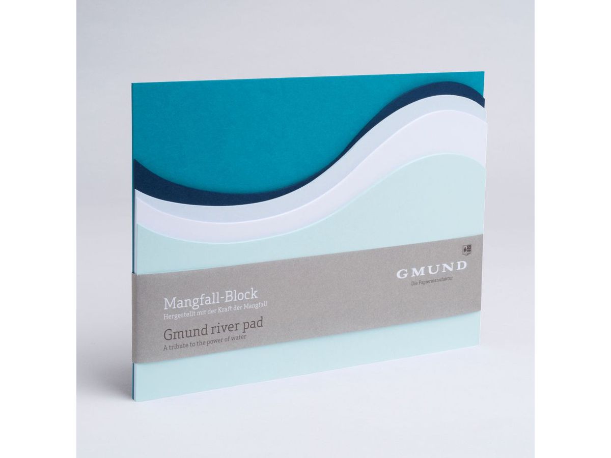 GMUND Berg&Tal Block A5 32846 türkisblau, blanko 35 Blatt (4049574032846)