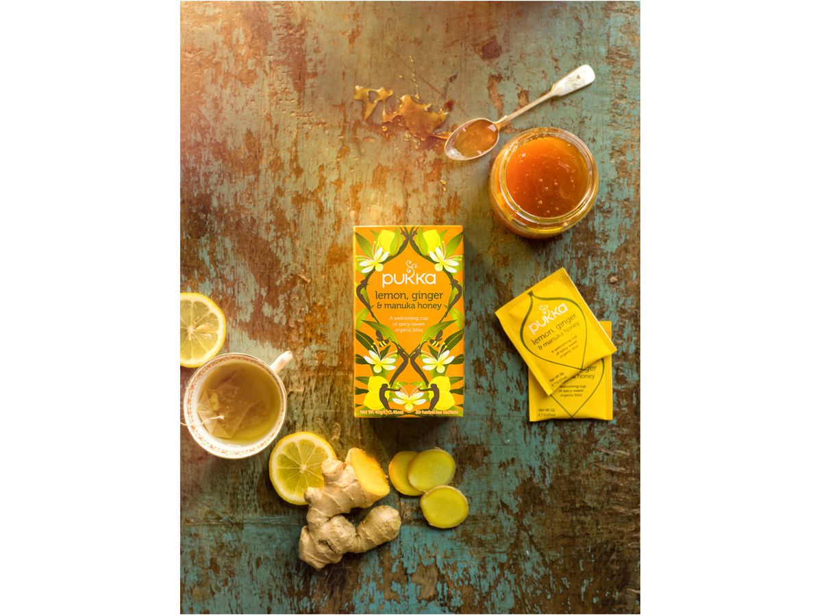 PUKKA Lemon, Ginger, Manuka-Honey 4091010 Bio Kräutertee 20 Beutel (5063270111512)