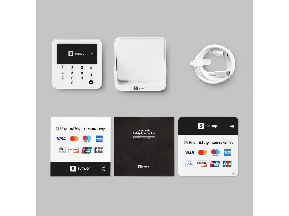 SUMUP Solo Lite Kartenterminal SUMBUNSUL003 inkl. Ladestation (4260325424622)