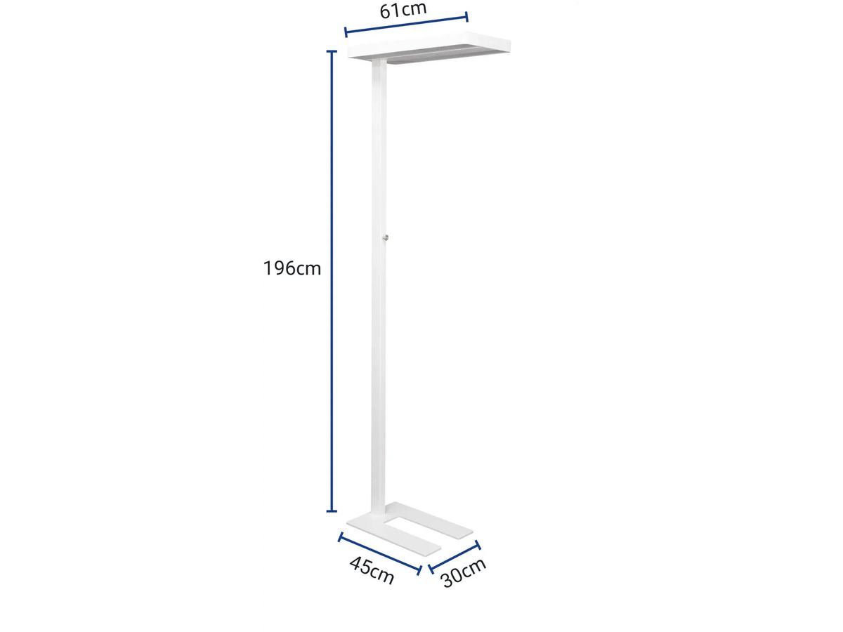 MAUL Lampadaire LED MAULjaval 335.00 dimmable, blanc (4002390081108)