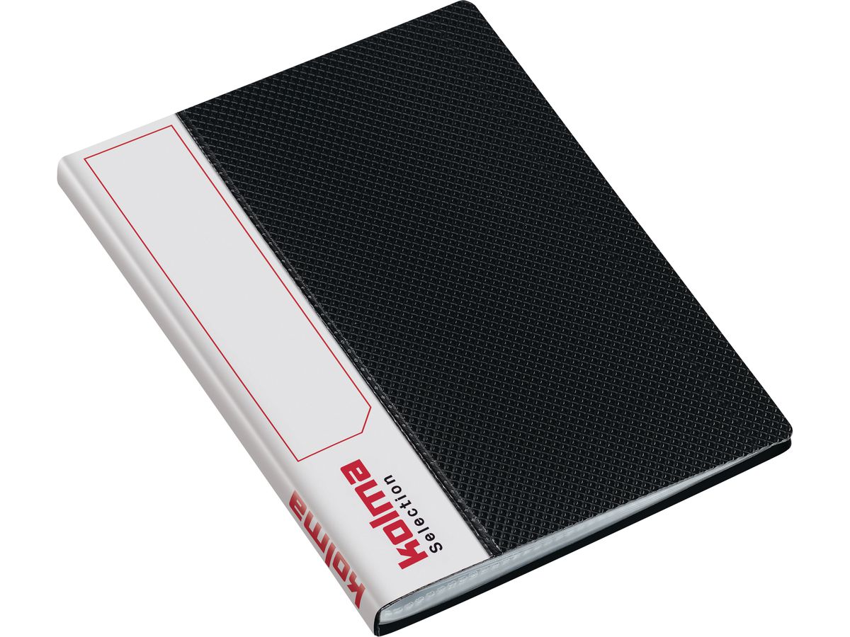 KOLMA Sichtbuch Selection A6 03.709.06 schwarz 20 Taschen (7611967031490)