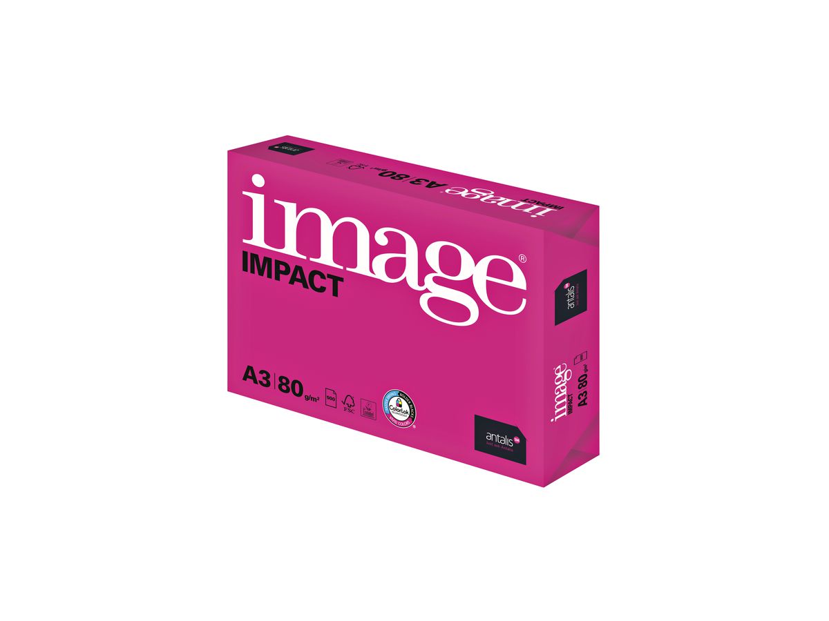 IMAGE IMPACT Carta per copie A3 440371 80g, bianco 500 fogli (3597320107443)