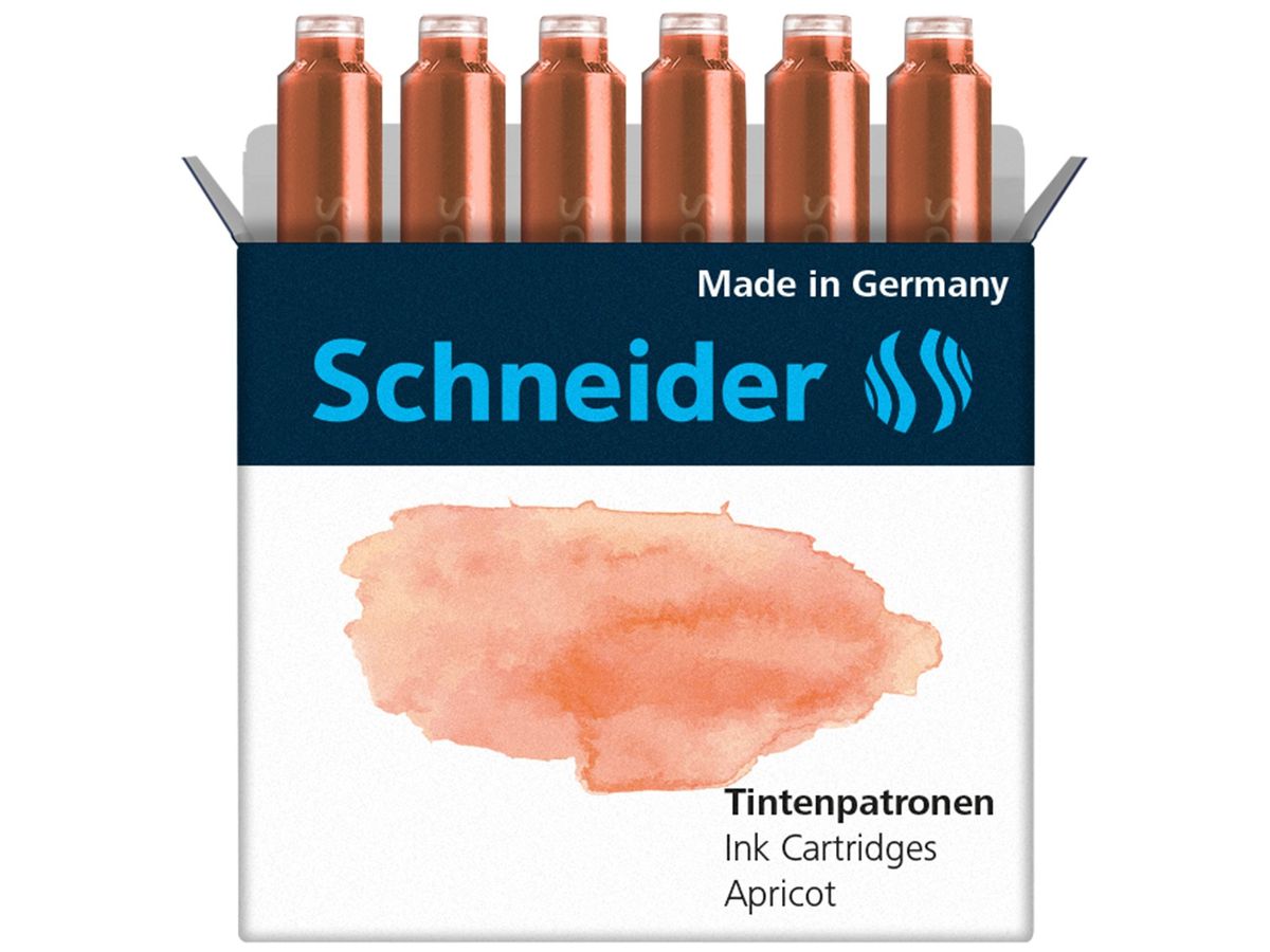 SCHNEIDER Tintenpatronen 166116 apricot 6 Stk. (4004675147448)