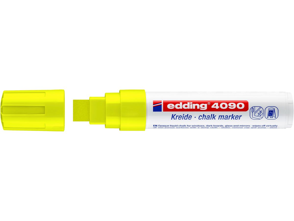 EDDING Windowmarker 4090 4-15mm 4090-65 jaune néon (4004764787883)