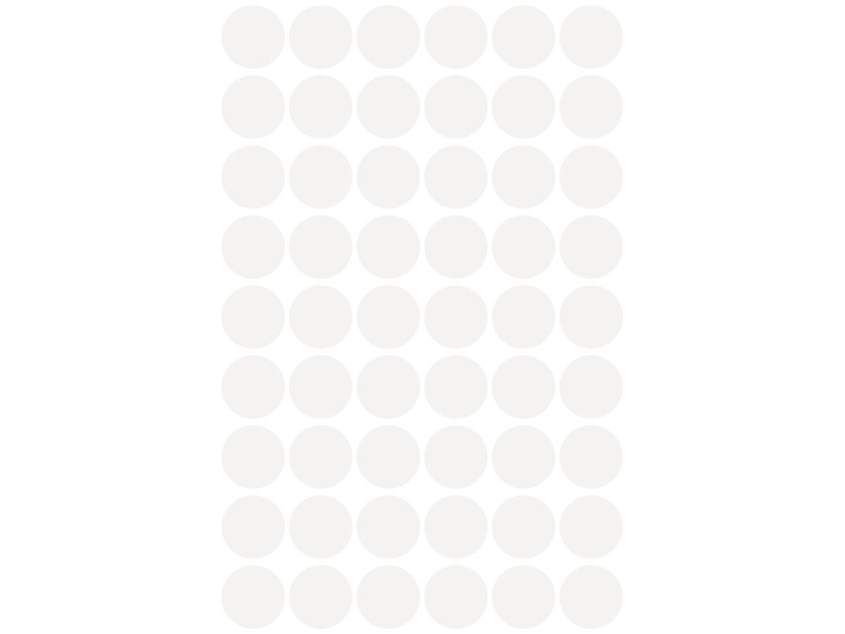 AVERY ZWECKFORM Markierungspunkte 12mm 3145 weiss 270 Stück (4004182031452)