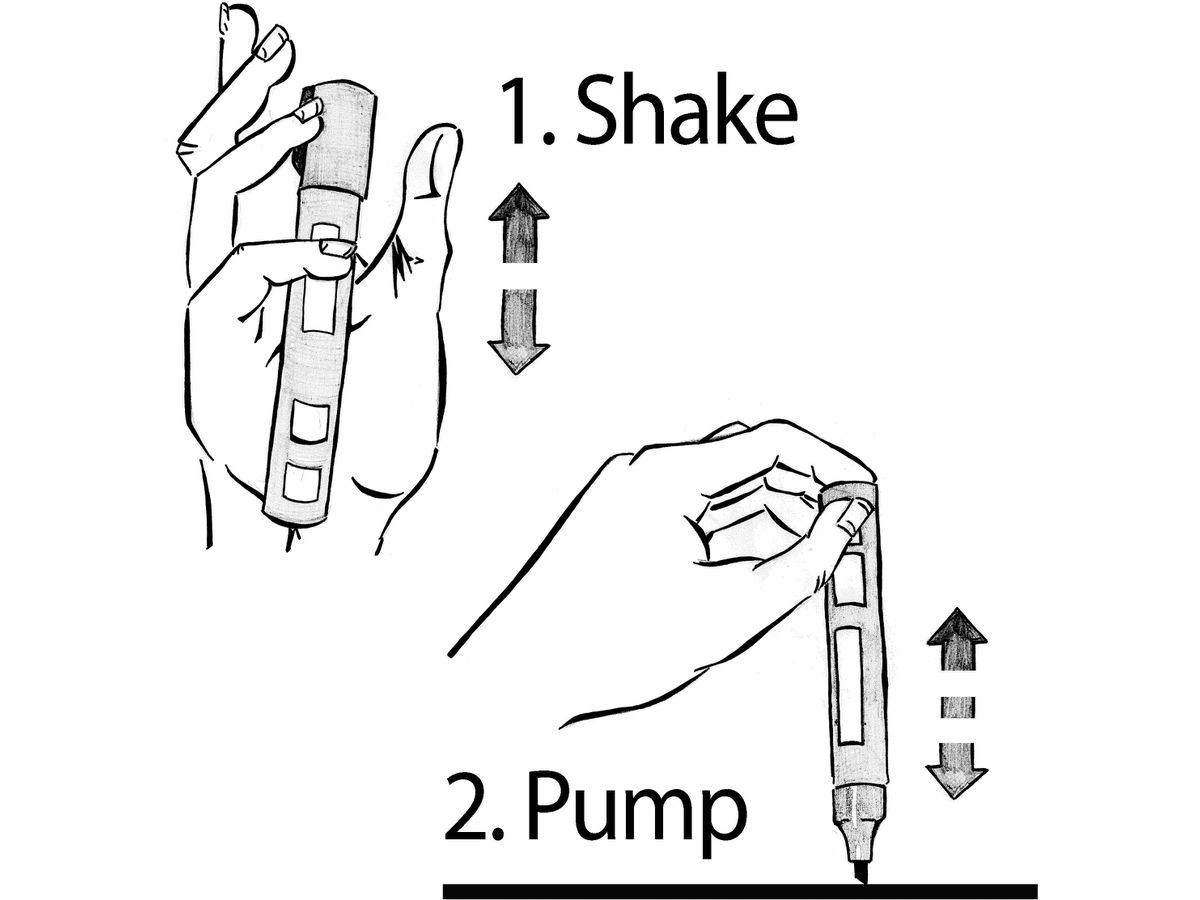 SIGEL Kreidemarker 50 1-5mm BA184 weiß, abwischbar 2 Stück (4004360794438)