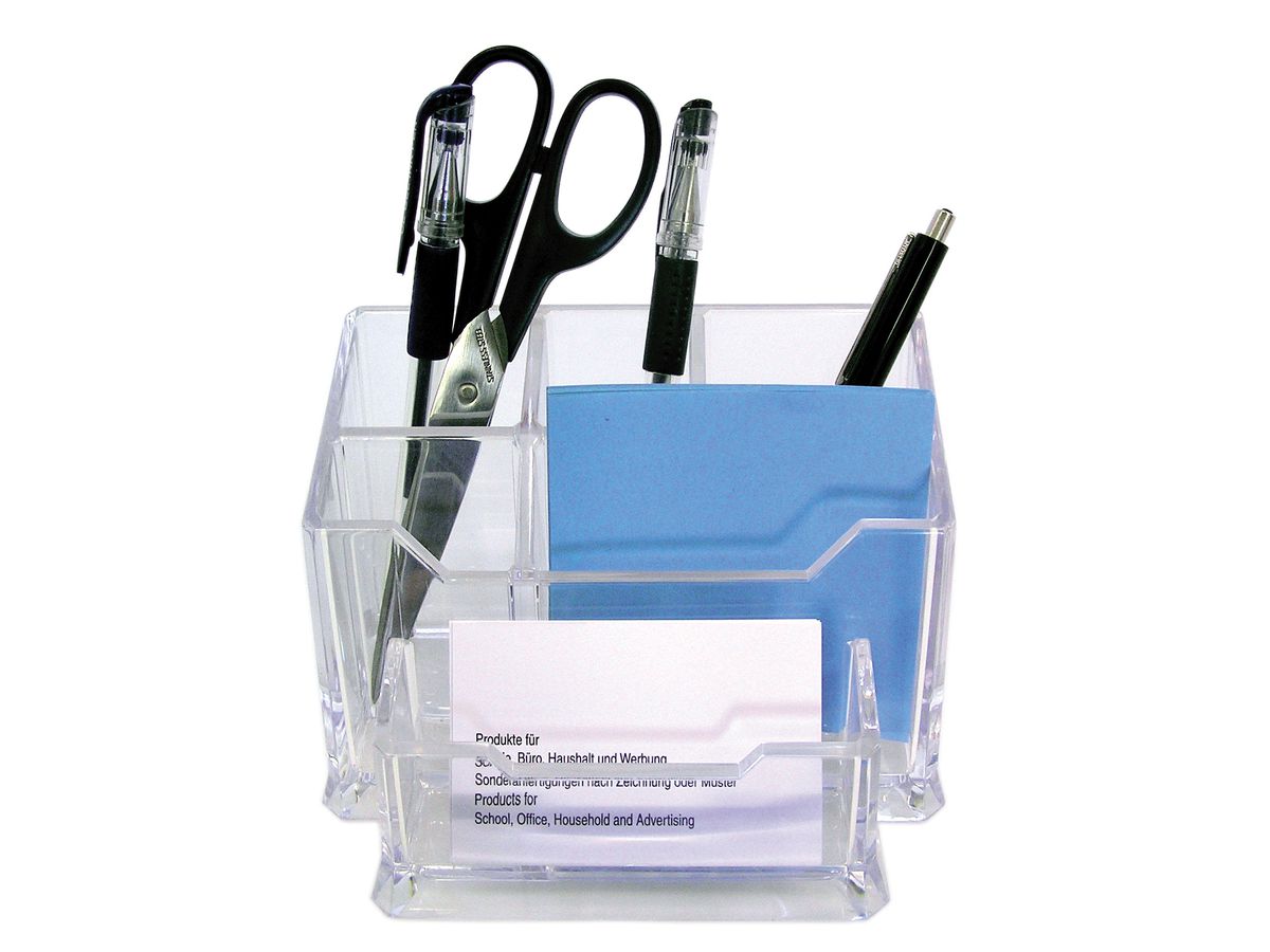 DUFCO Stifteköcher Optima Acryl 62780440 6 Fächer 15.4x10.5x10cm tran. (4009793818713)