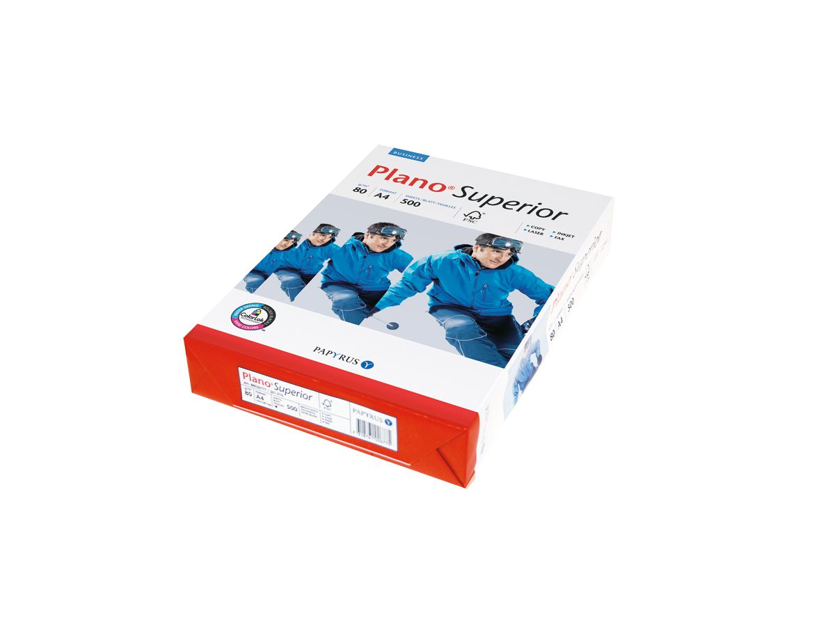 PLANO SUPERIOR 2x perforé A4 88026784 blanc, 80 g SB 500 flls. (7318761026836)