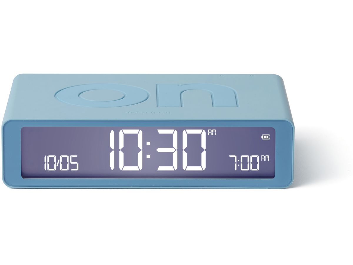 LEXON Wecker Flip Classic LR157LB1 hellblau, USB-C (3660491209459)