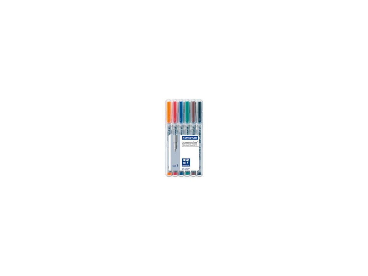 STAEDTLER Lumocolor non-perm. S 311-WP6 6 Farben ass. (4007817307779)