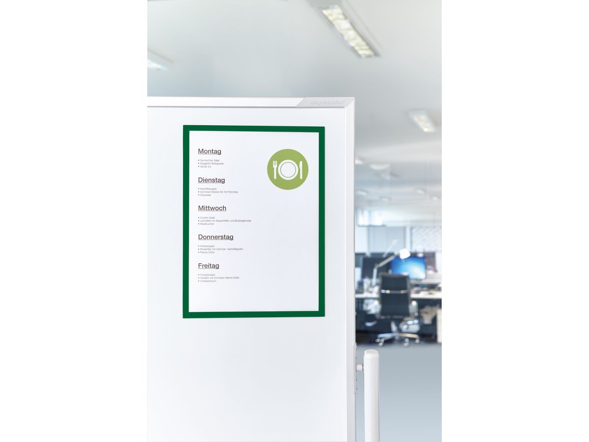MAGNETOPLAN Magnetrahmen magnetofix A4 1130305 grün 5 Stk. (4013695013664)