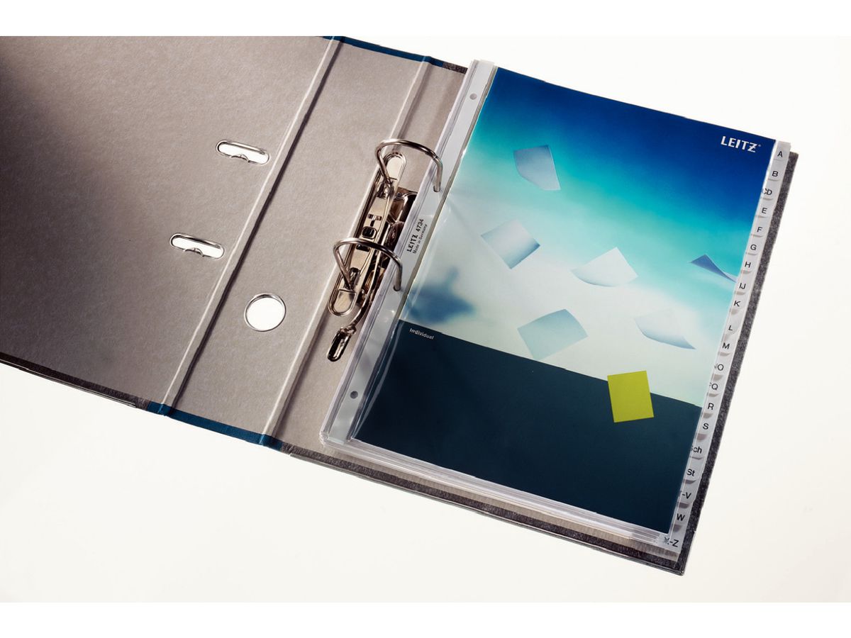 DURABLE Registro PP A4 651010 grigio A-Z 20 pzi. (4005546665566)