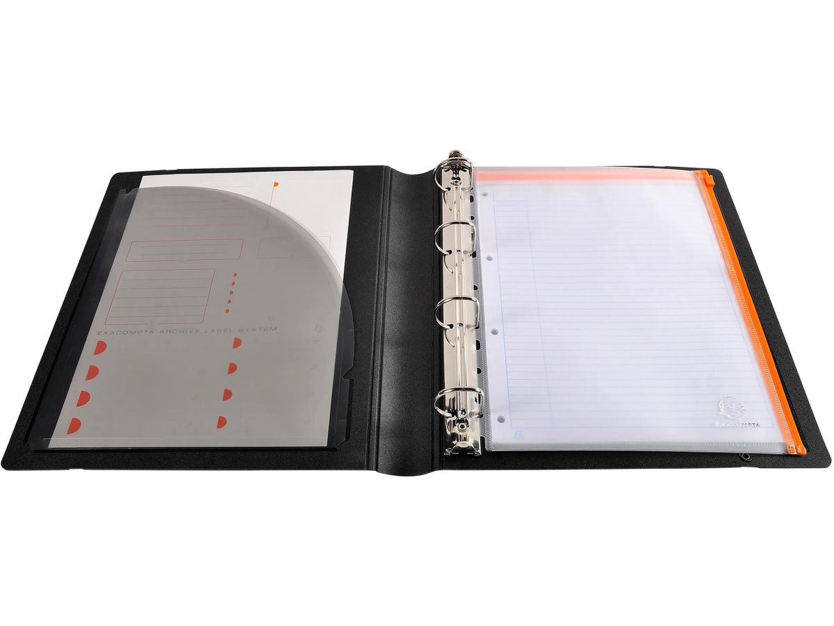 EXACOMPTA Ringbuch Exactive 3cm 51234E schwarz 4-Ring A4+ (3130630512349)