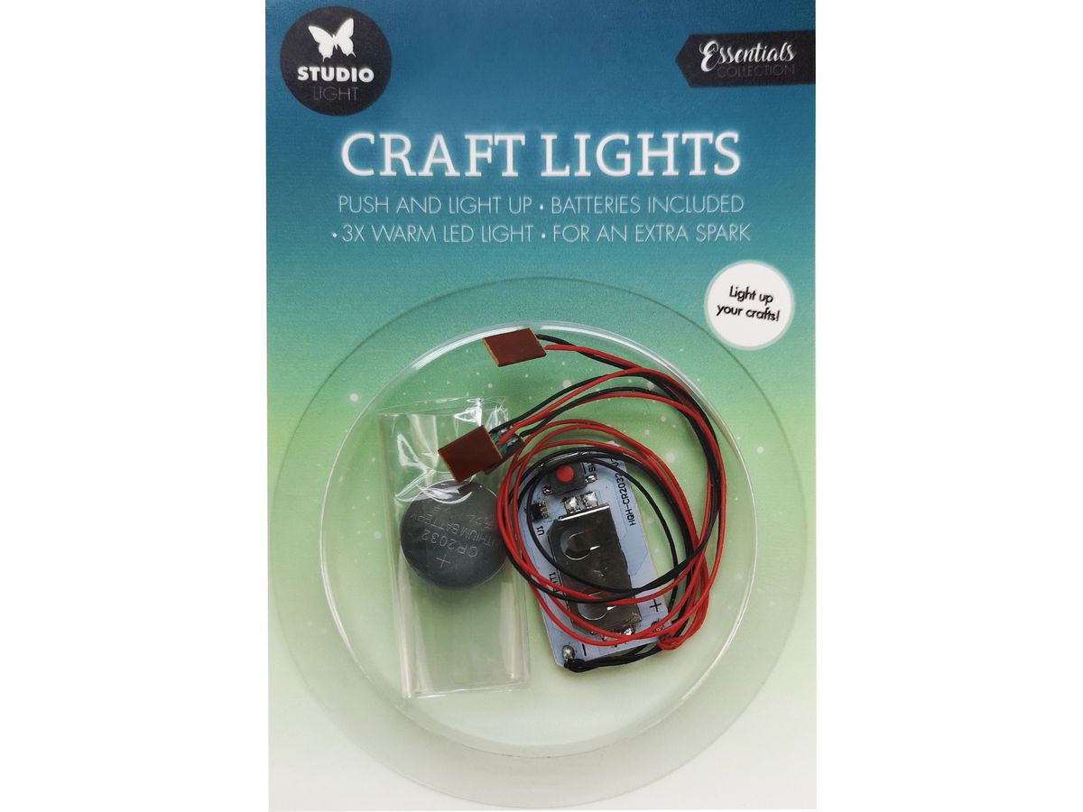 SIZZIX Luci artigianali 15x10x1cm LED02 bianco caldo 3 LED (8713943136089)