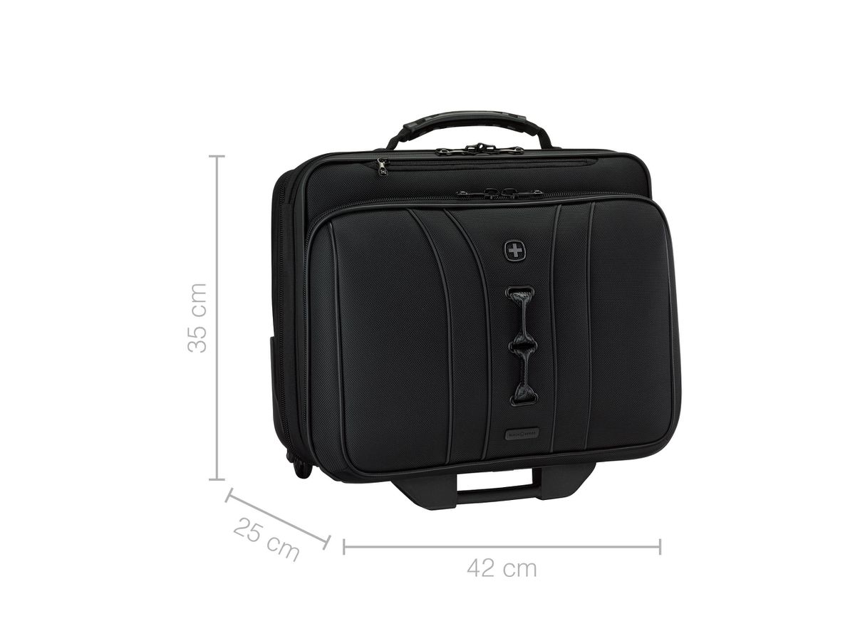 WENGER Wheeled Laptop Case 15.6inch 653631 Legacy Black Series Black (7611160299772)