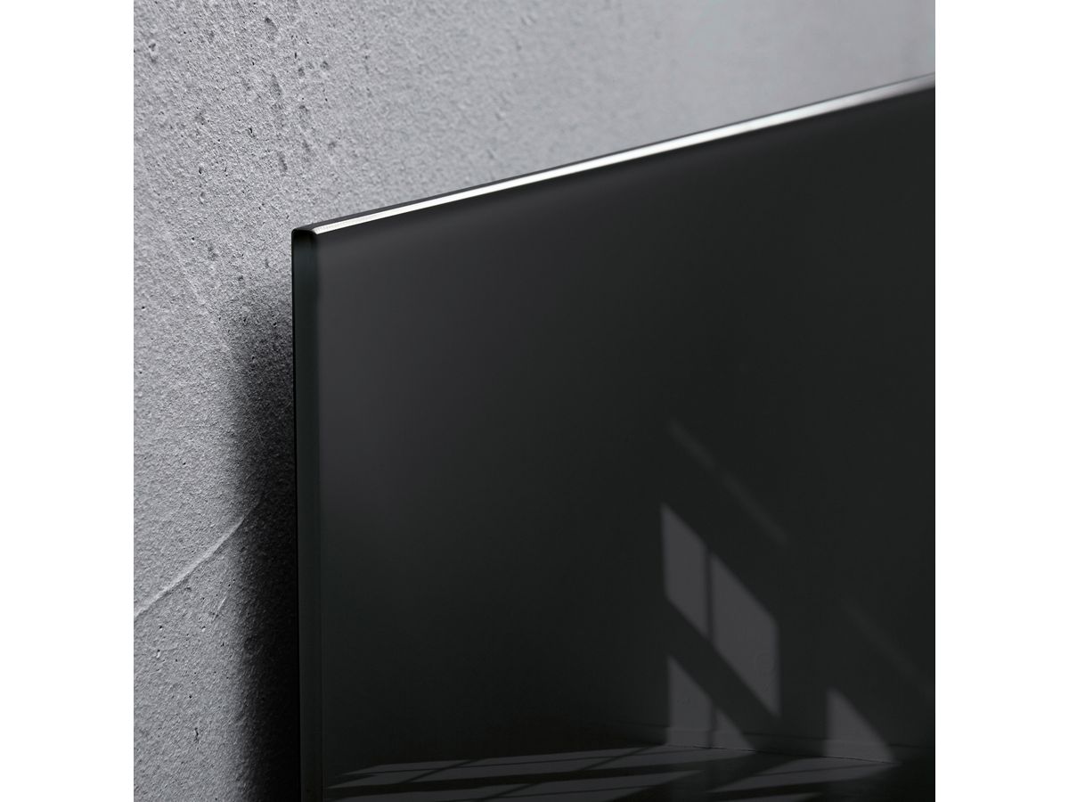 SIGEL Glas-Magnetboard GL200 schwarz 1000x1000x15mm (4004360857904)