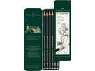 FABER-CASTELL Bleistift CASTELL 9000 119063 Metalletui 6 Stück (4005401190639)