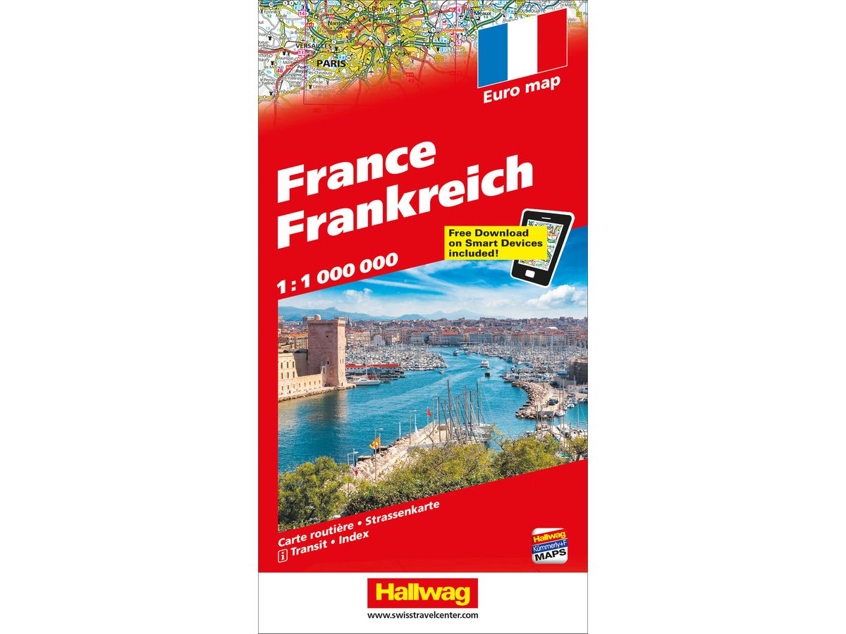 HALLWAG Strassenkarte 382831047 Frankreich (Dis/BT) 1:1 Mio. (9783828310476)