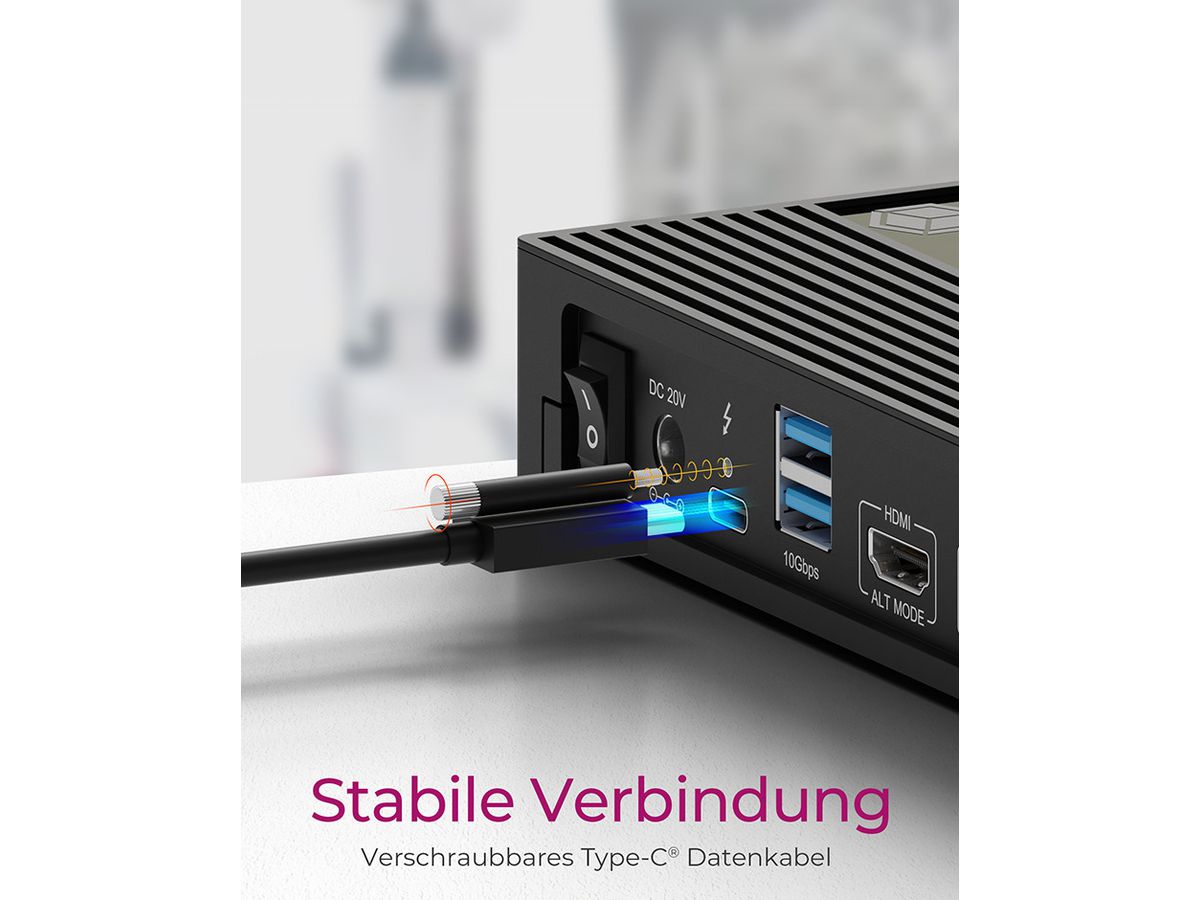 ICY BOX USB-C Triple DockingStation IB-DK2246AC Hybrid 4K, 3xHDMI & 2xDP,6USB (4250078173342)