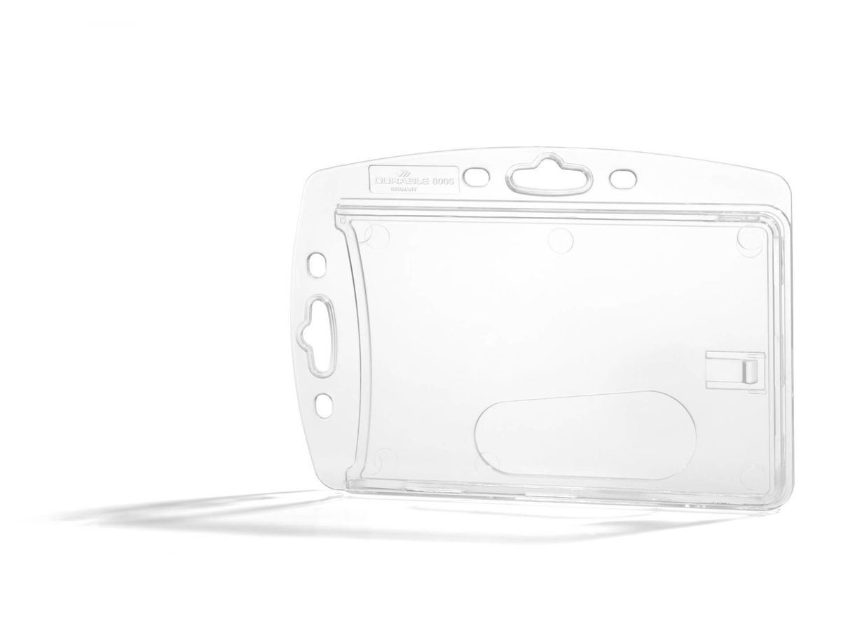 DURABLE Hartbox für Ausweis 54x85mm 890519 transparent 10 Stück (4005546807621)