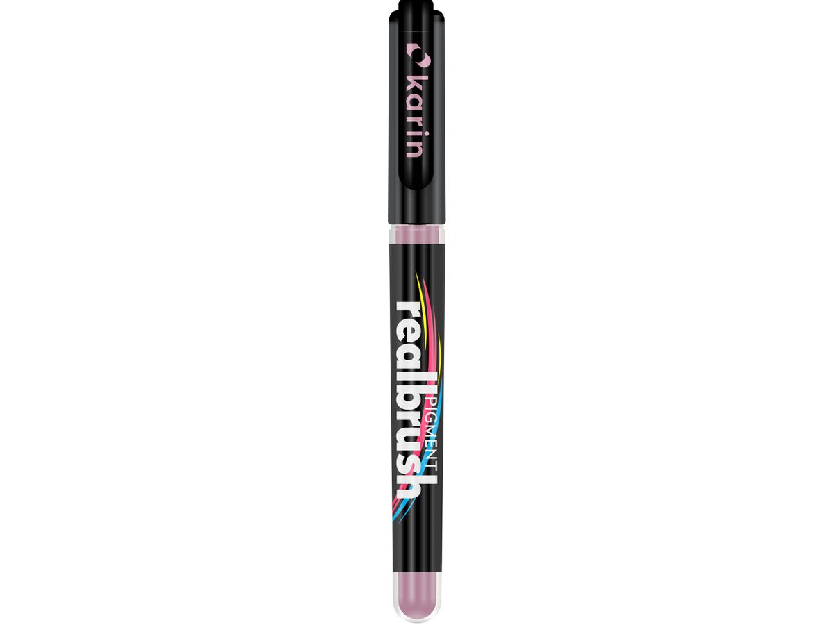 KARIN Real Brush Pen 0.4mm 33Z203 Pigment, rosa pastello (5904446031947)