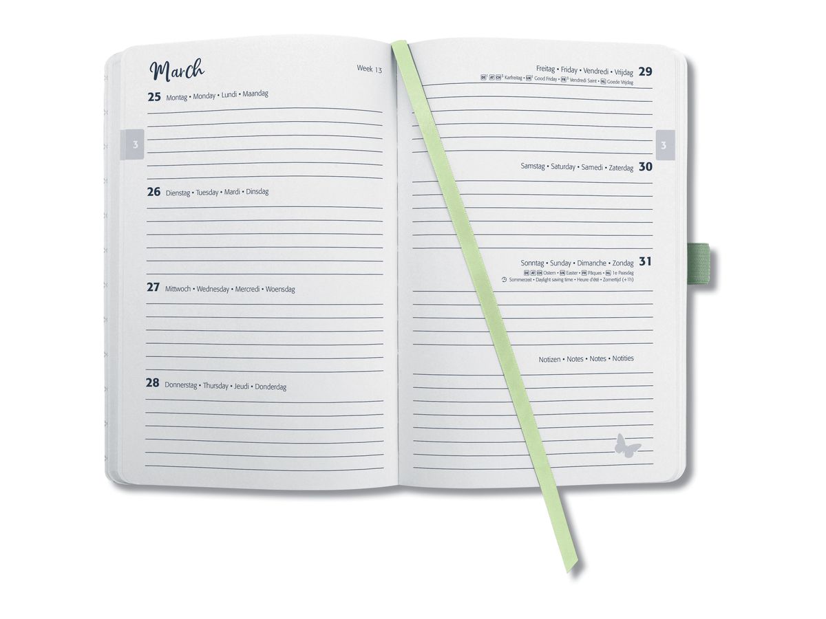 JOLIE Agenda Beauty 2026 J6353 1S/2P green monstera ML A5 (4004360774737)