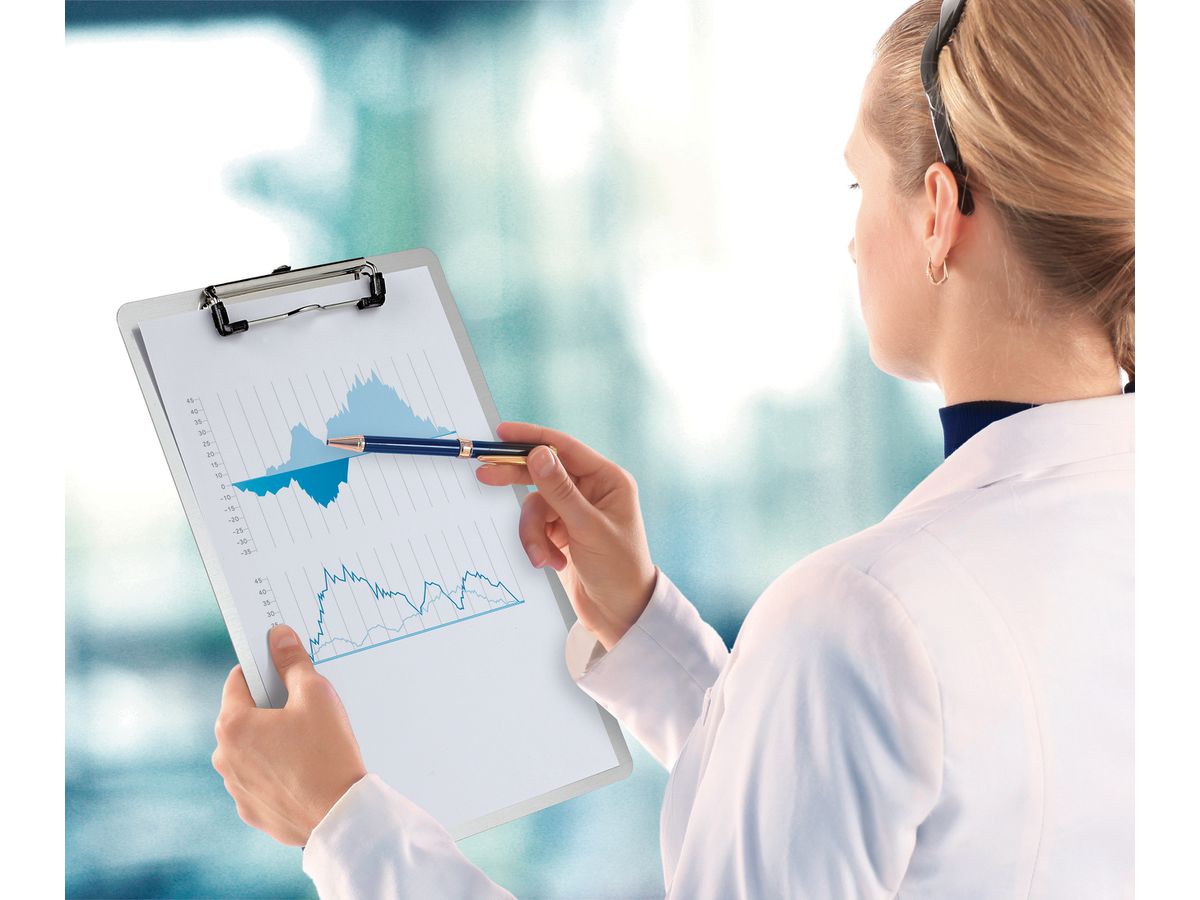 MAUL Klemmbrett Aluminium A4 10.00 Bügelklemme (4002390031110)